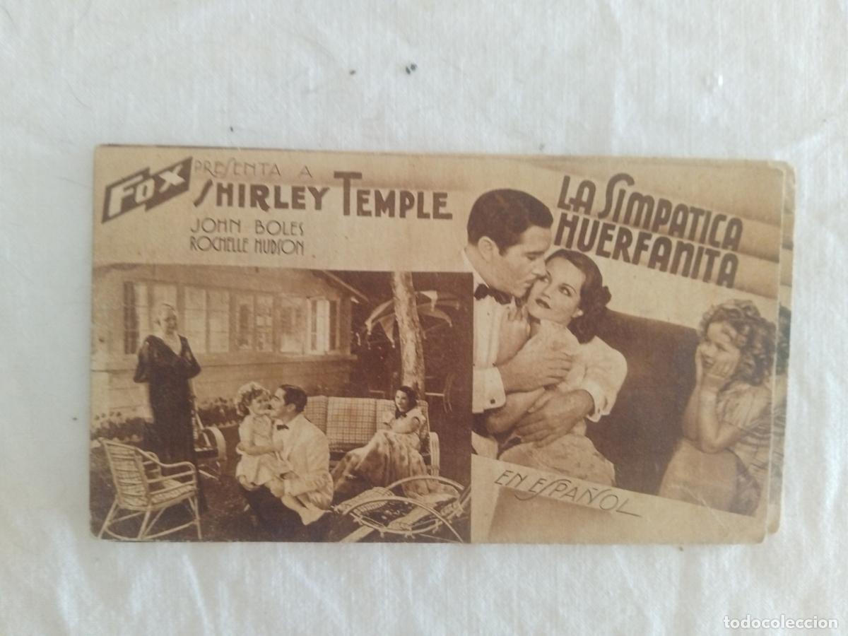 Cine: PROGRAMA DE CINE CARTON LA SIMPATICA HUERFANITA. CINE URQUINAONA.