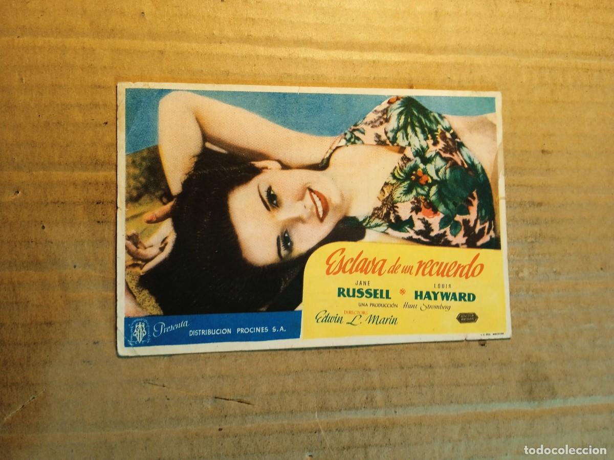 Cine: FOLLETO DE MANO CON PUBLICIDAD ESCLAVA DE UN RECUERDO