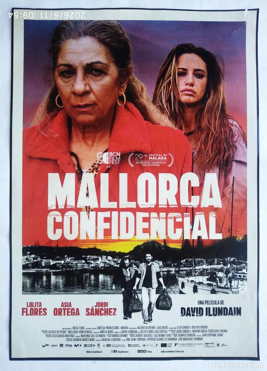 Cine: MALLORCA CONFIDENCIAL, con Lolita Flores. 29,5 X 42 cms.