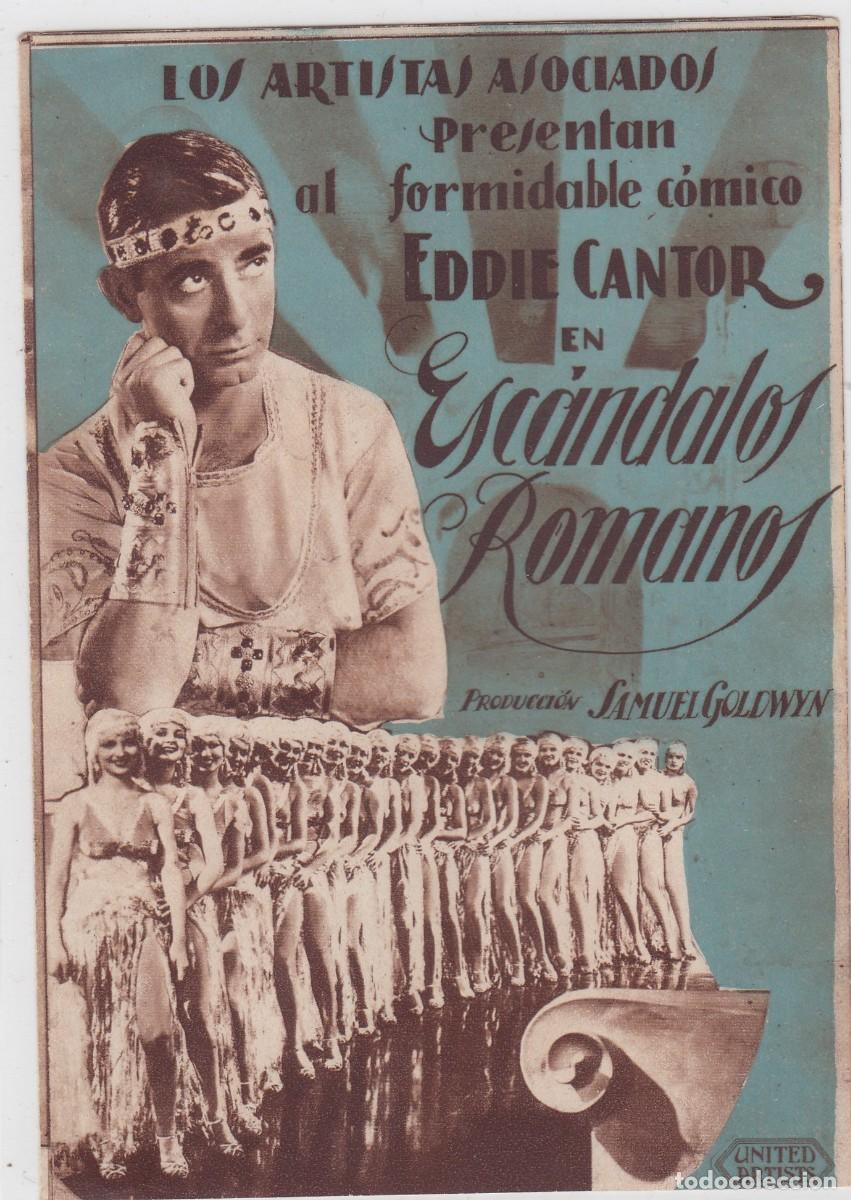Cine: EDDIE CANTOR EN ESC&Aacute;NDALOS ROMANOS