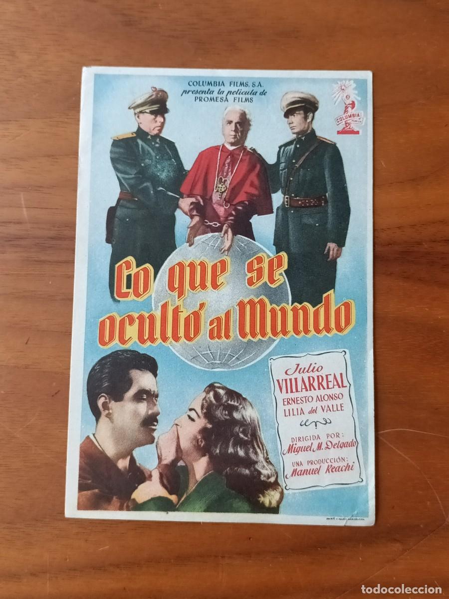 Cine: LO QUE SE OCULTO AL MUNDO. C/P. CINE &Aacute;LAMO MIRAFLORES DE LA SIERRA. MADRID.