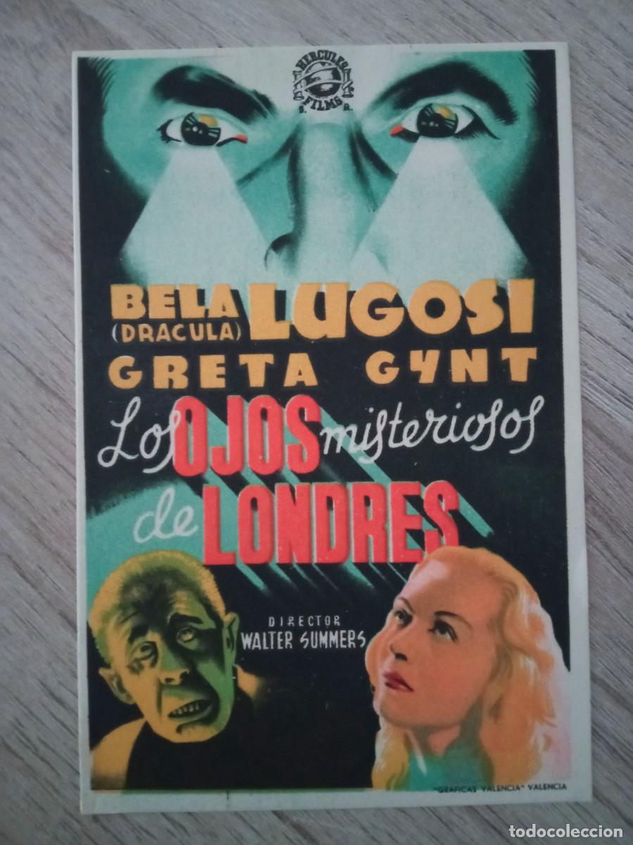 Cine: LOS OJOS MISTERIOSOS DE LONDRES, BELA LUGOSI, DISTRIBUIDORA HERCULES