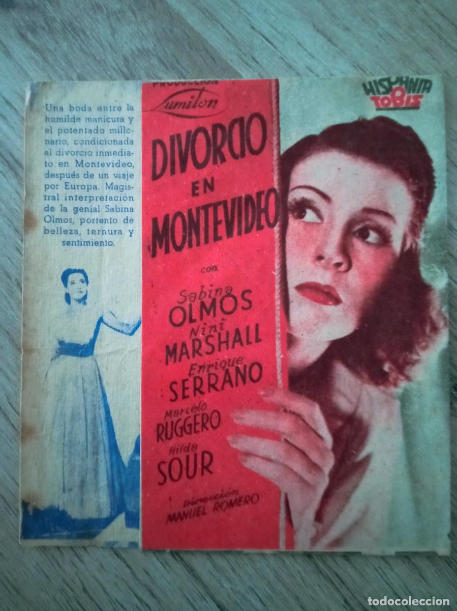 Cine: DIVORCIO EN MONTEVIDEO, SABINA OLMOS, NINI MARSHALL
