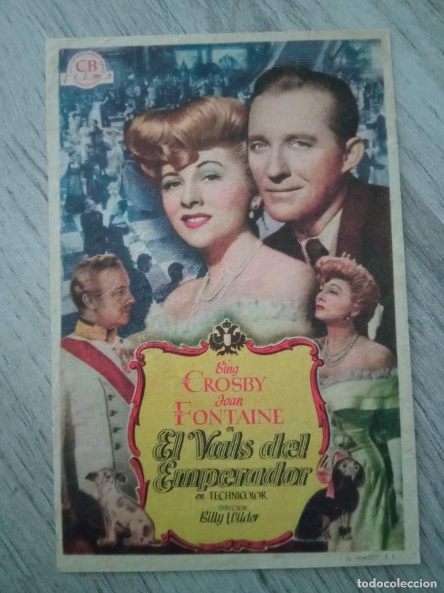 Cine: EL VALS DEL EMPERADOR, BING CROSBY, JOAN FONTAINE