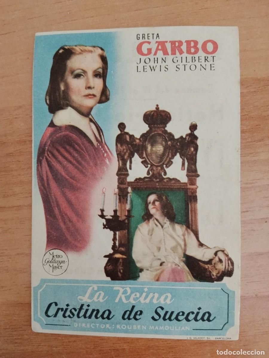  Foglietti di film di film antichi di cinema: ROSA-PROGRAMA DE LA PELICULA--LA REINA CRISTINA DE SUECIA CT
