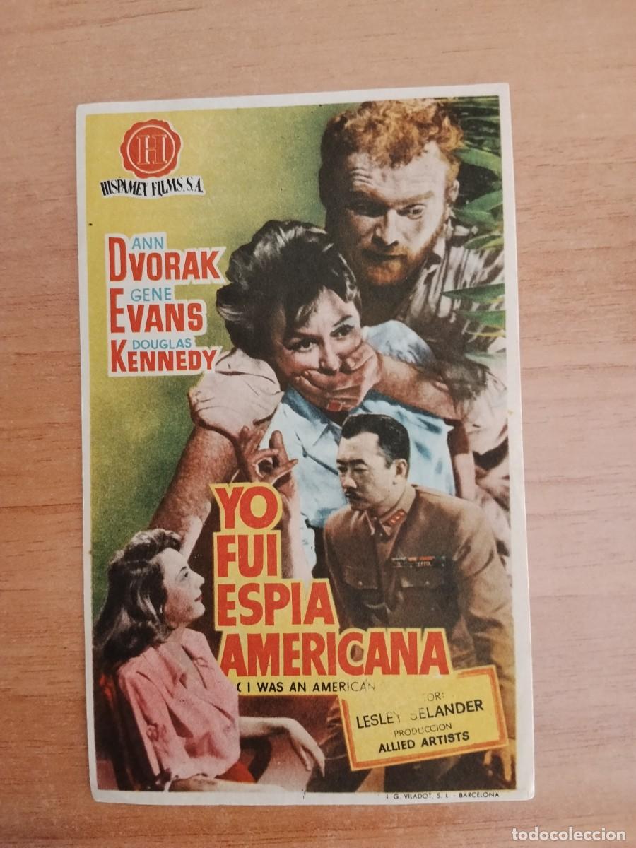 Cine: ROSA-PROGRAMA DE LA PELICULA--YO FUI ESPIA AMERICANA CT