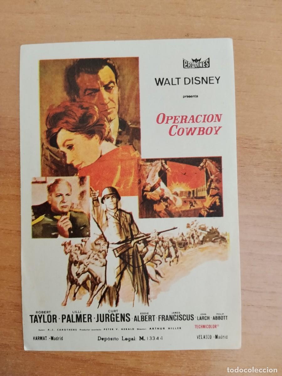 Cine: ROSA-PROGRAMA DE LA PELICULA--OPERACION COWBOY