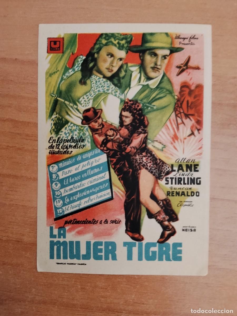 Cine: ROSA-PROGRAMA DE LA PELICULA--LA MUJER TIGRE