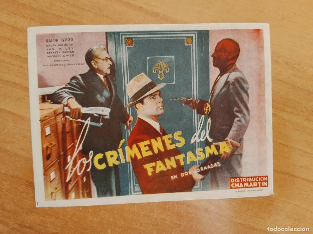 Cine: ROSA-PROGRAMA DE LA PELICULA--LOS CRIMENES DEL FANTASMA CT