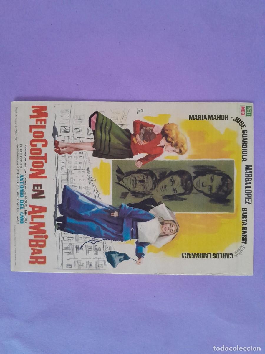 Cine: FOLLETO DE MANO MELOCOTON EN ALMIBAR JOSE GUARDIOLA F-66
