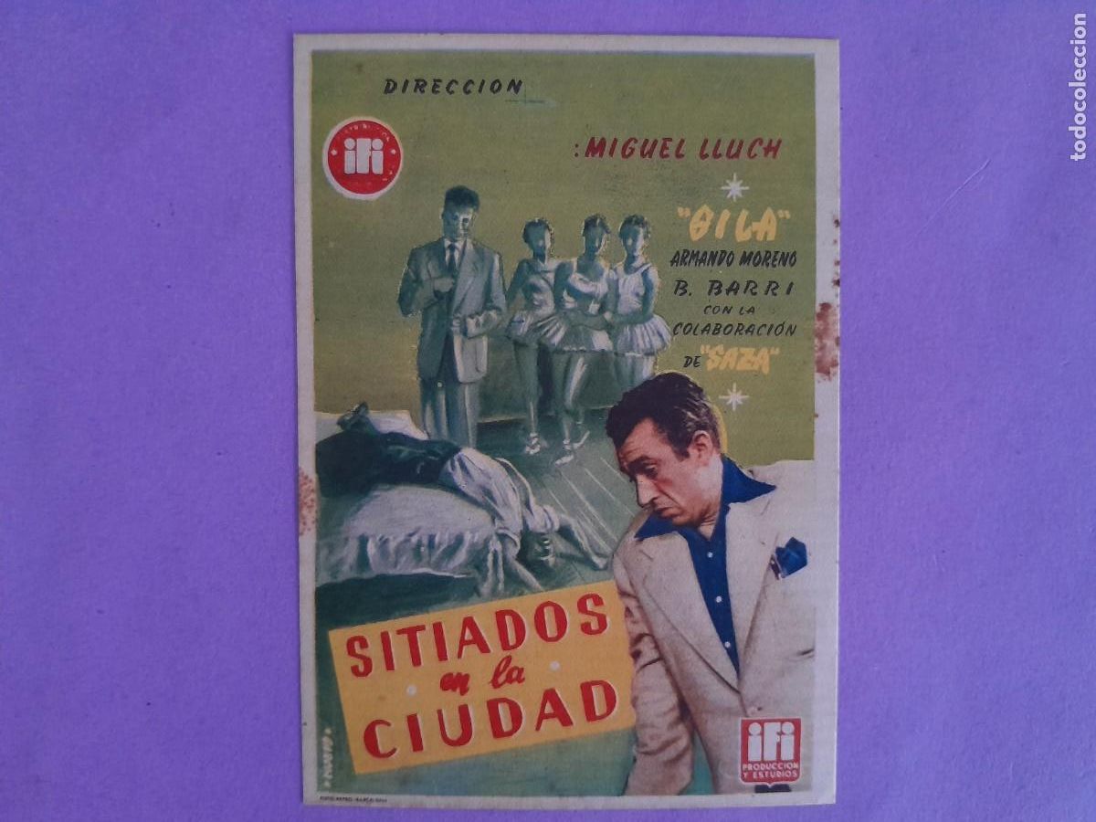 Cine: FOLLETO DE MANO SITIADOS EN LA CIUDAD MIGUEL LLU GILA SAZA F-67