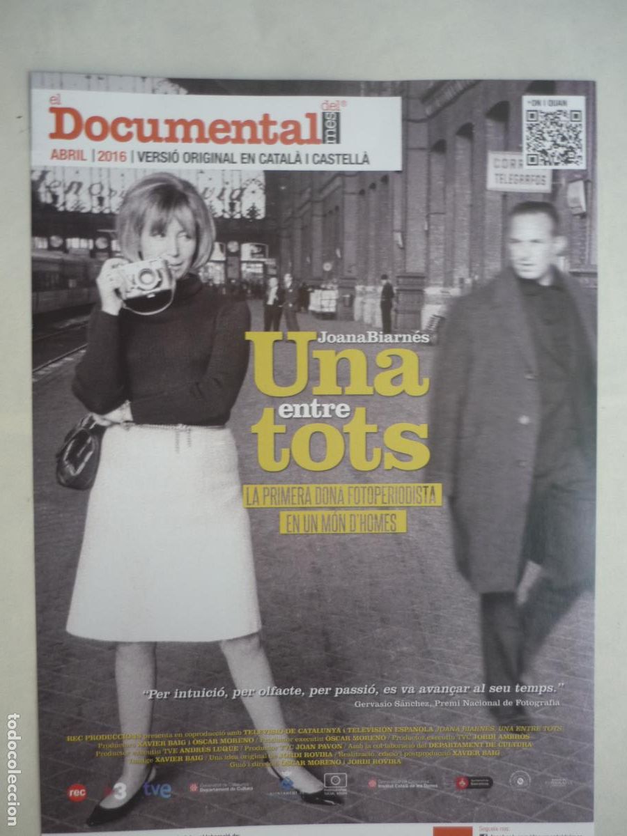 Cine: publicidad folleto film documental joana biernes una entre tots - the beatles