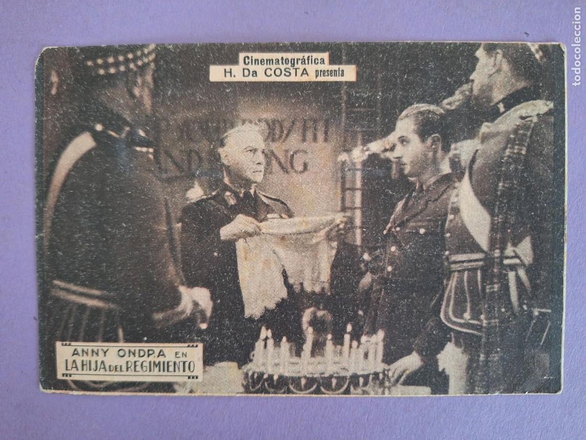 Cine: FOLLETO DE MANO LA HIJA DEL REGIMIENTO ANNY ONDRA F-72 CON PUBLICIDAD
