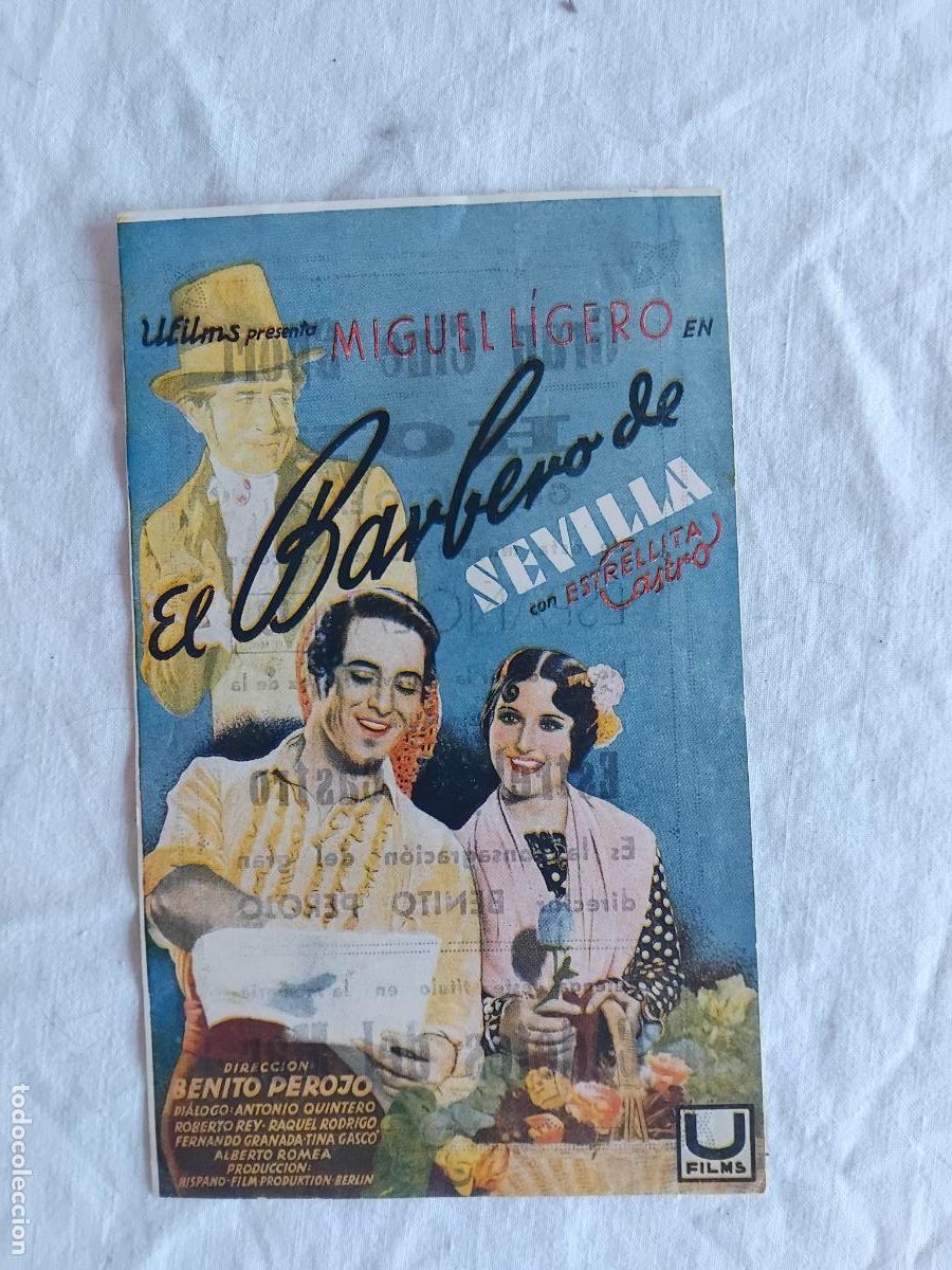 Cine: PROGRAMA DE CINE EL BARBERO DE SEVILLA. GRAN CINE SPORT. - Foto 1