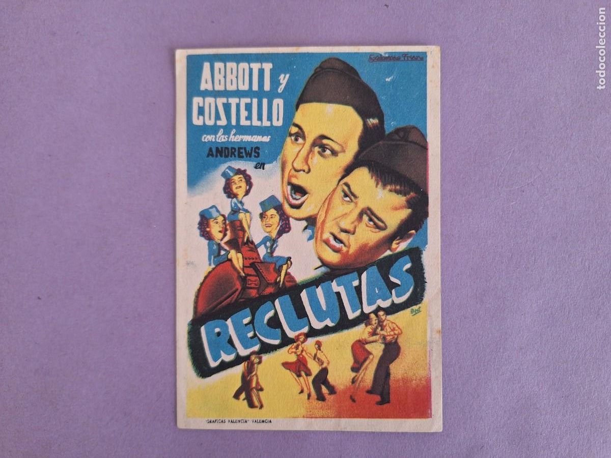 Cine: FOLLETO DE MANO RECLUTAS F-76