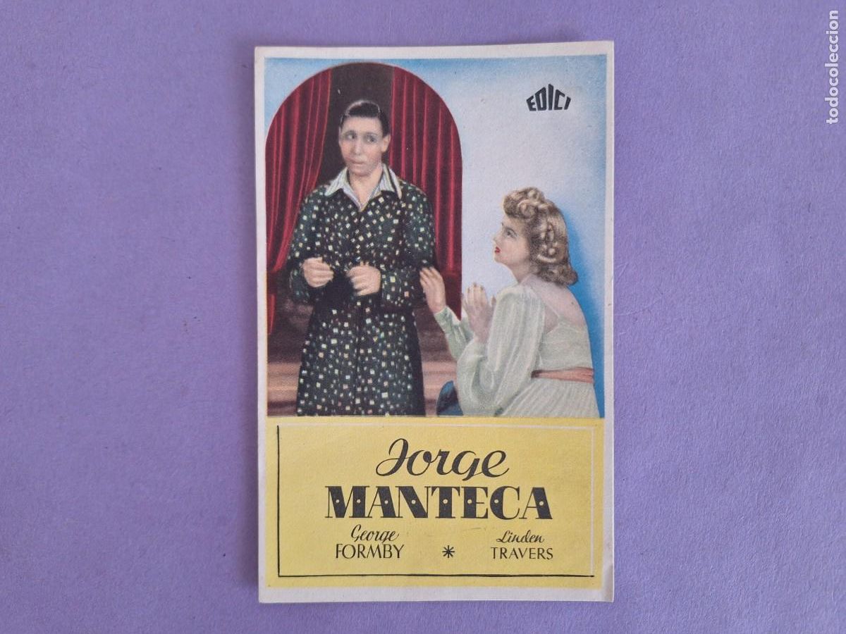 Cine: FOLLETO DE MANO JORGE MANTECA F-81