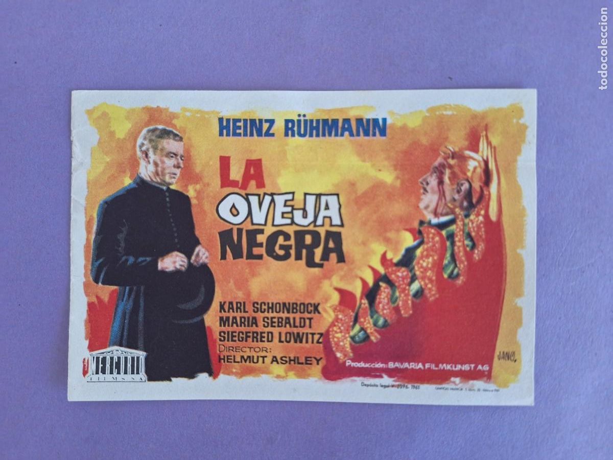 Cine: FOLLETO DE MANO LA OVEJA NEGRA 1961 JANO F-82