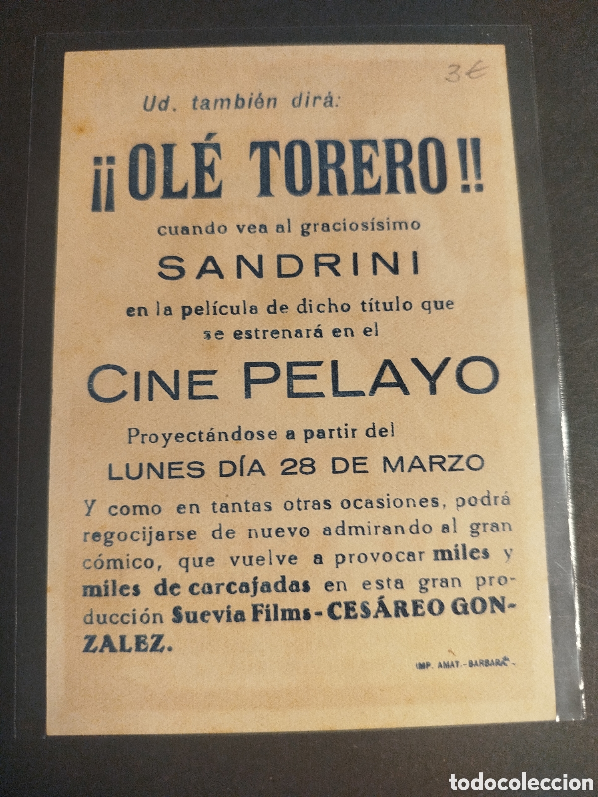 Cine: &iexcl;&iexcl;OL&Eacute; TORERO!! C/PUBLICIDAD - Foto 2