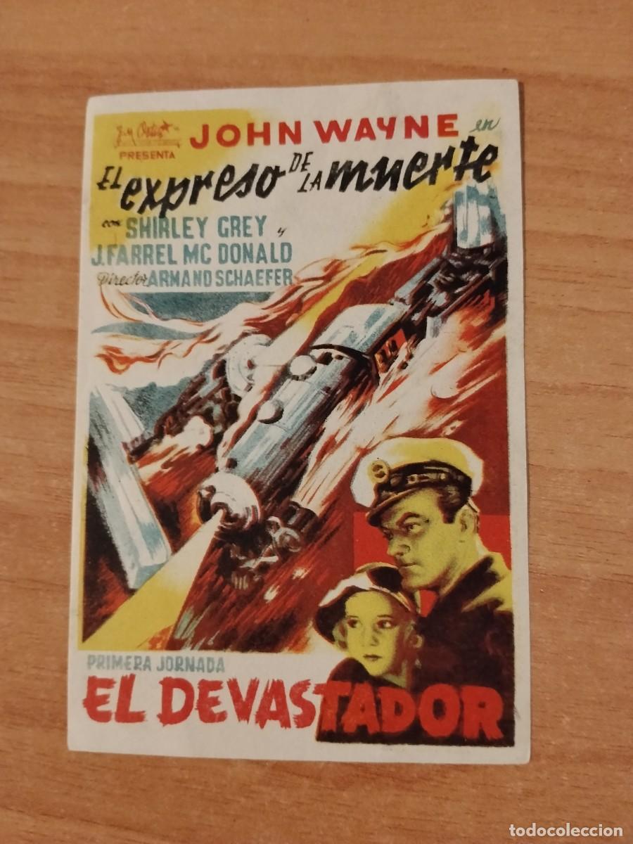  Flyers Publicitaires de films Anciens: ROSA-PROGRAMA DE LA PELICULA--EL EXPRESO DE LA MUERTE
