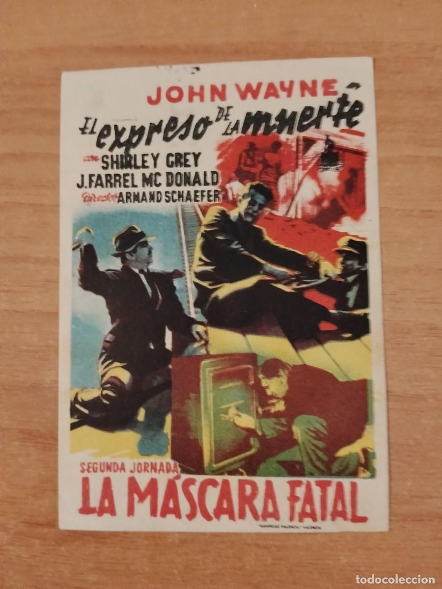  Flyers Publicitaires de films Anciens: ROSA-PROGRAMA DE LA PELICULA--EL EXPRESO DE LA MUERTE