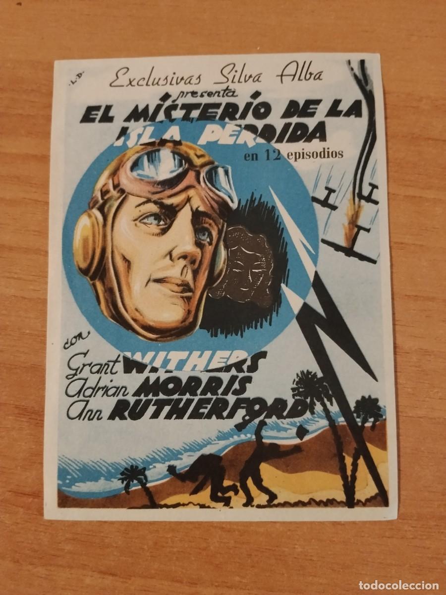 Folhetos de m&atilde;o de filmes antigos de cinema: ROSA-PROGRAMA DE LA PELICULA--EL MISTERIO DE LA ISLA PERDIDA