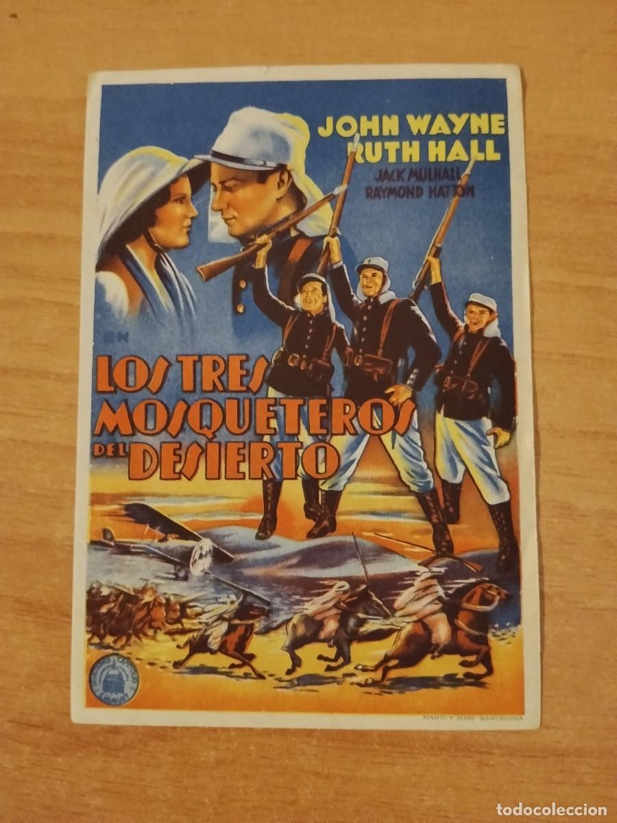 Cine: ROSA-PROGRAMA DE LA PELICULA--LOS TRES MOSQUETEROS DEL DESIERTO CT