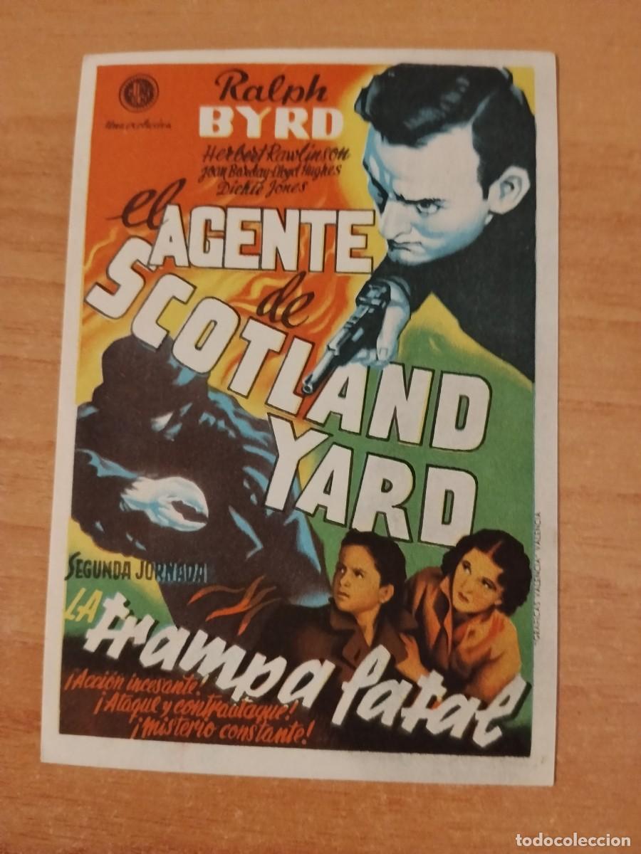 Cine: ROSA-PROGRAMA DE LA PELICULA--EL AGENTE DE SCOTLAND YARD