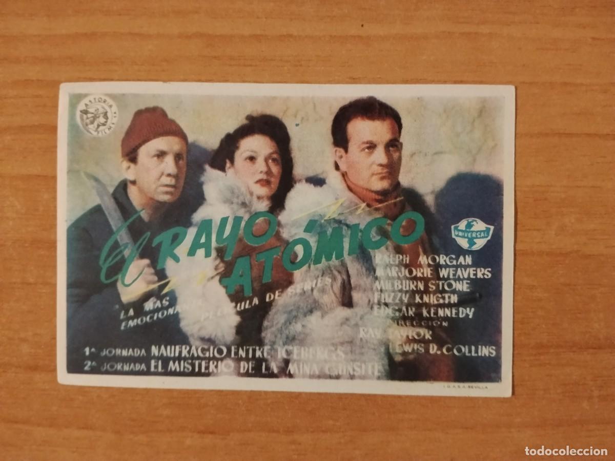 Cine: ROSA-PROGRAMA DE LA PELICULA--EL RAYO ATOMICO CT