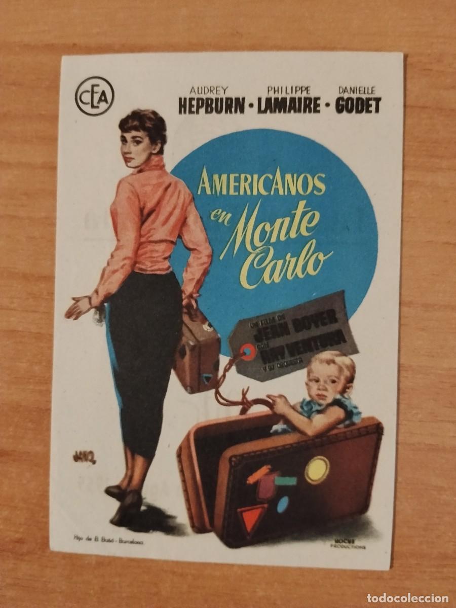 Cine: ROSA-PROGRAMA DE LA PELICULA--AMERICANOS EN MONTE CARLO CT