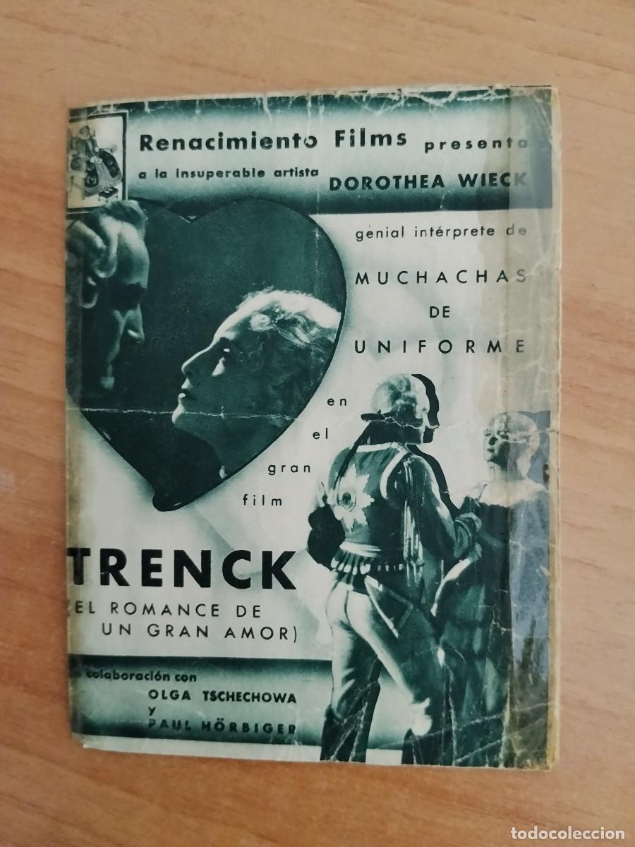 Cine: ROSA-PROGRAMA DE LA PELICULA--TRENCK