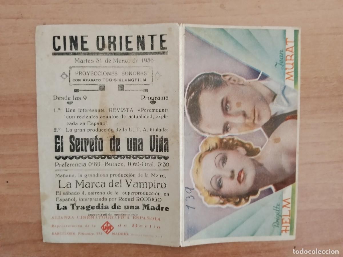 Cine: ROSA-PROGRAMA DE LA PELICULA--EL SECRETO DE UNA VIDA CT