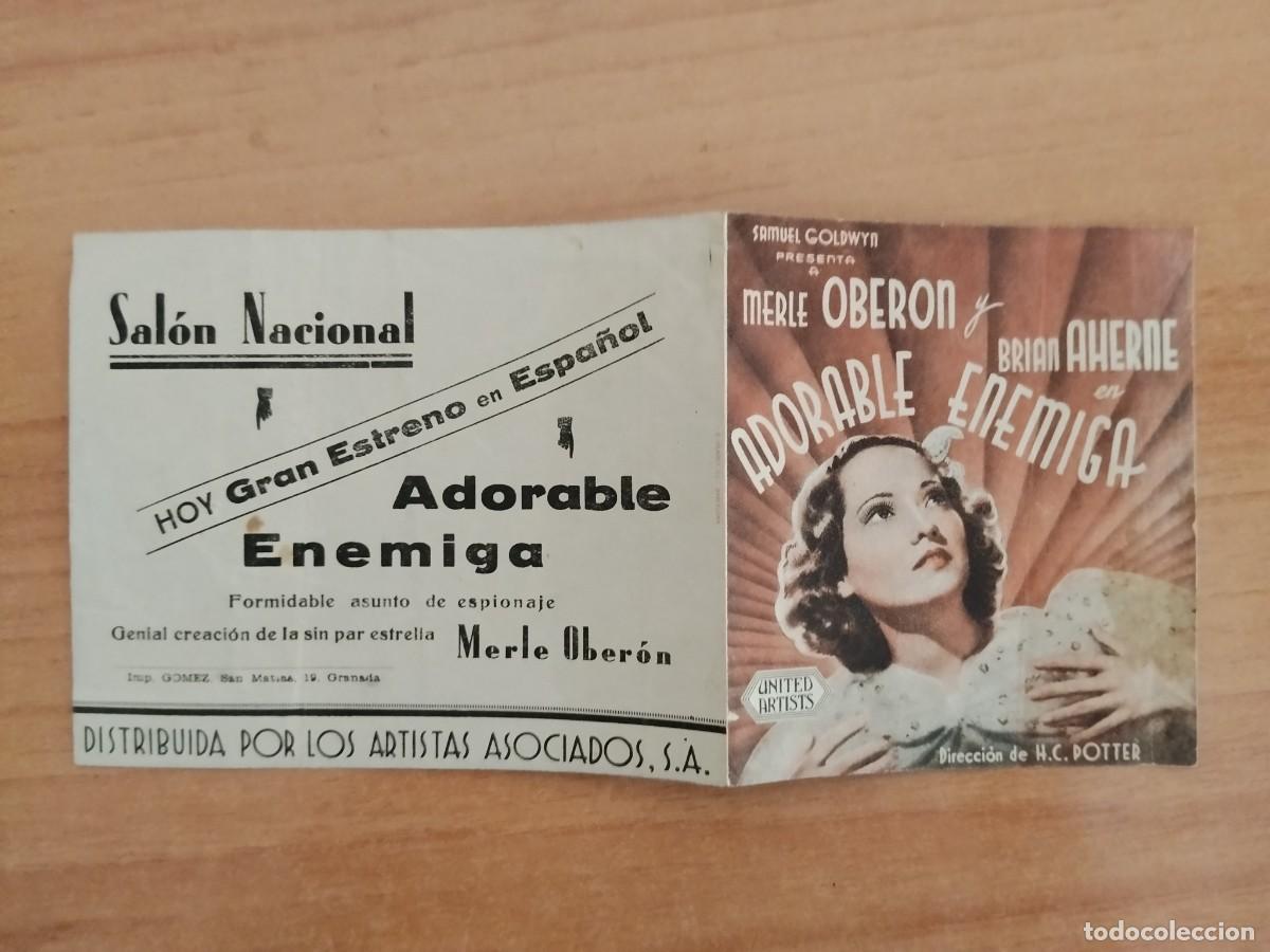 Cine: ROSA-PROGRAMA DE LA PELICULA--ADORABLE ENEMIGA