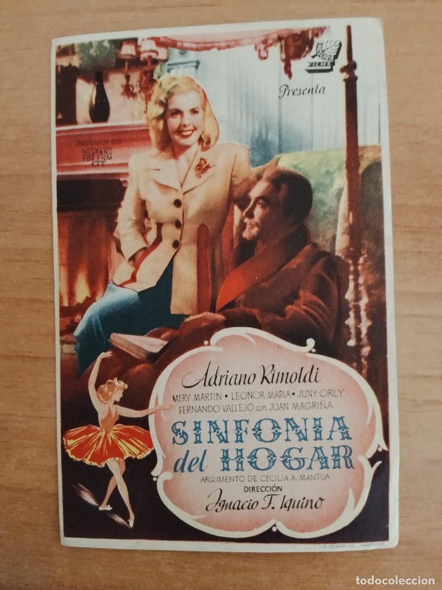 Cine: ROSA-PROGRAMA DE LA PELICULA--SINFONIA DEL HOGAR