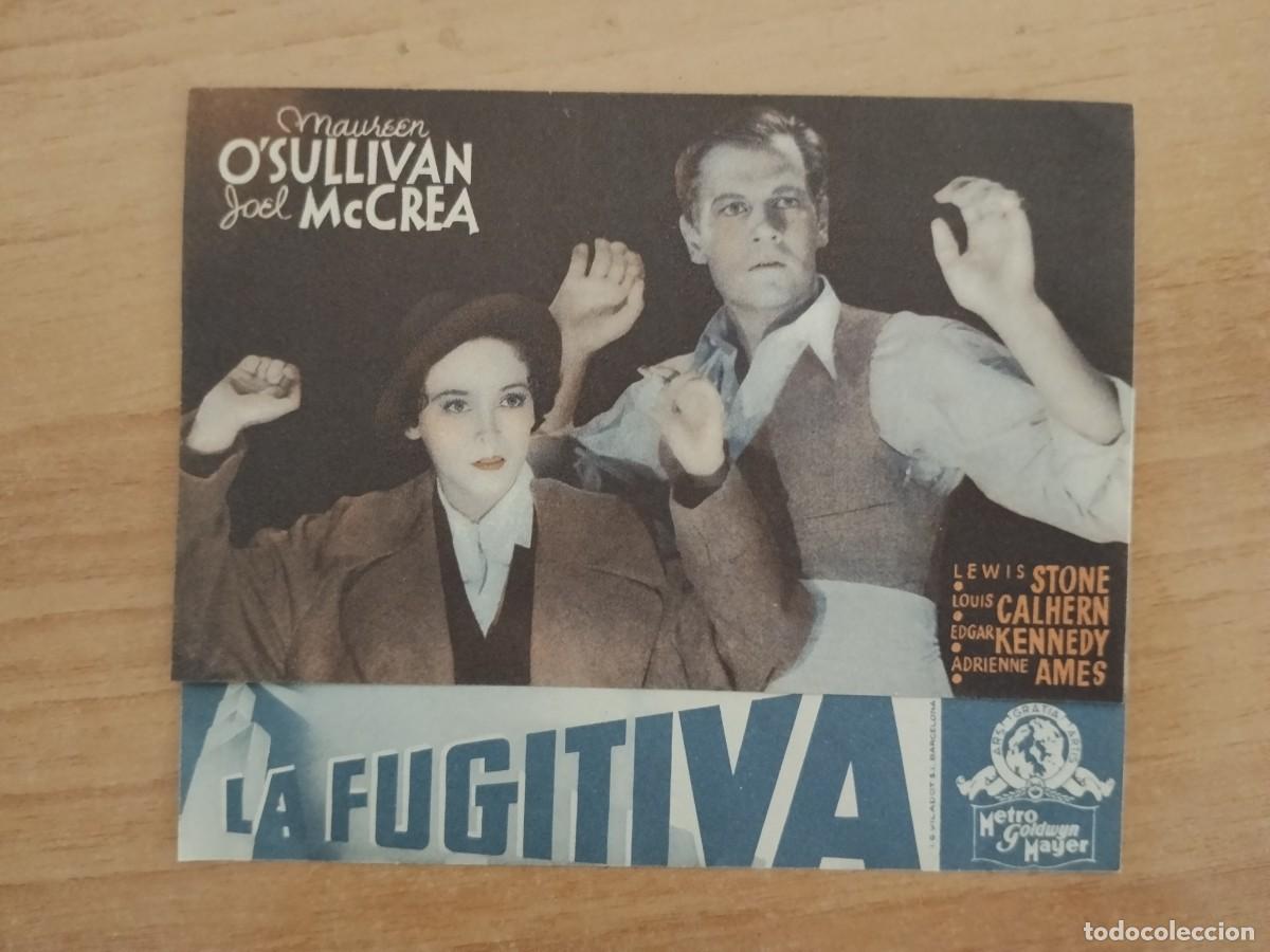 Cine: ROSA-PROGRAMA DE LA PELICULA--LA FUGITIVA