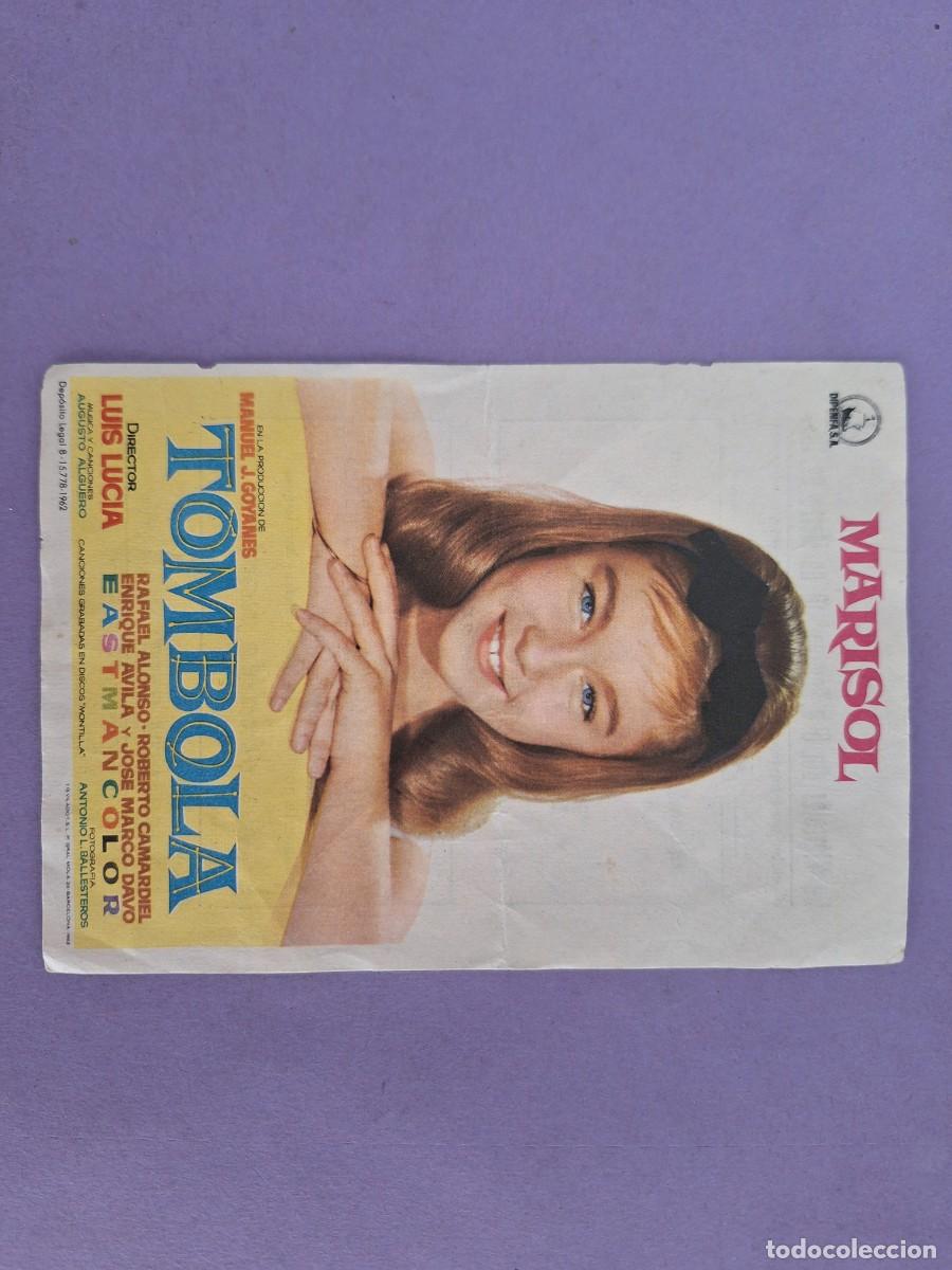 Cine: FOLLETO DE MANO TOMBOLA MARISOL F-94