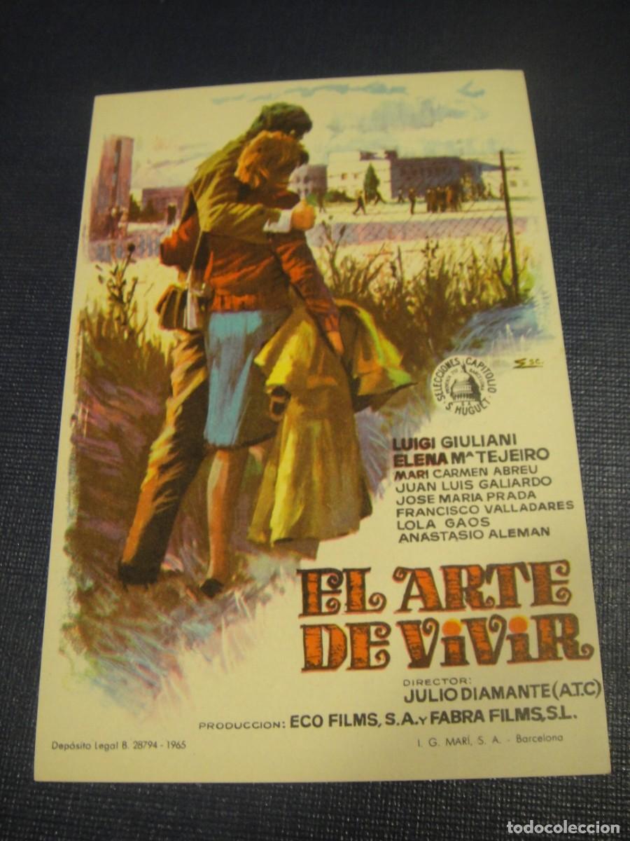 Cine: el arte de vivir - folleto de mano ,sin publicidad