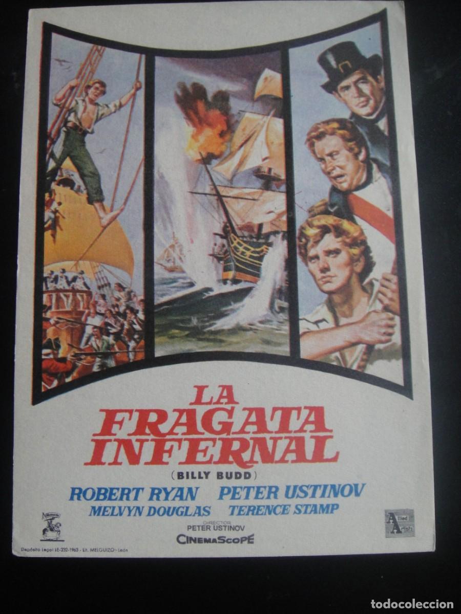 Cine: la fragata infernal - folleto de mano ,sin publicidad
