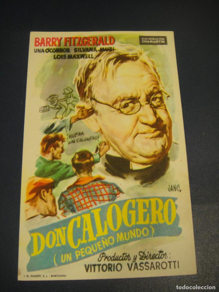 Cine: don calogero- folleto de mano ,sin publicidad