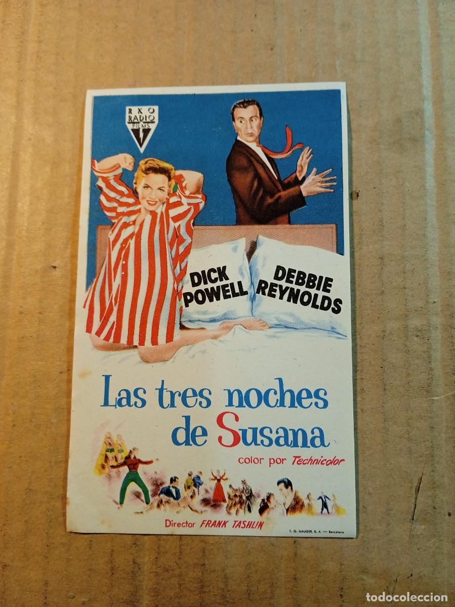 Cine: FOLLETO DE MANO SIN PUBLICIDAD LAS TRES NOCHES DE SUSANA