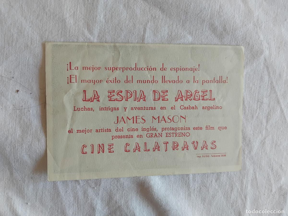 Cine: PROGRAMA DE CINE LA ESPIA DE ARGEL. CINE CALATRAVAS. - Foto 2