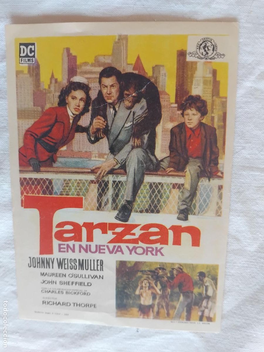 Cine: PROGRAMA DE CINE TARZAN EN NUEVA YORK. JOHNNY WEISSMULLER. - Foto 1