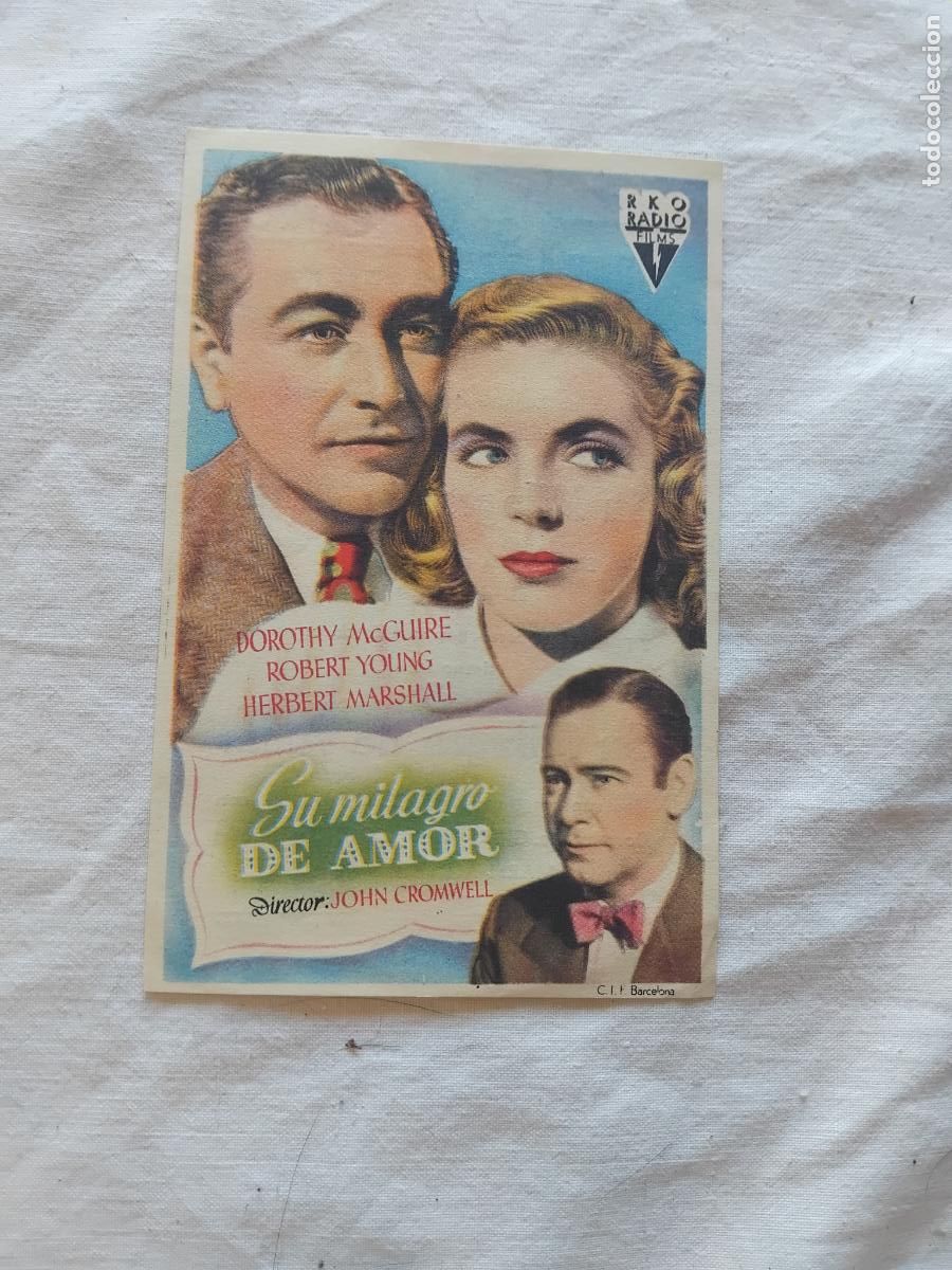 Cine: PROGRAMA DE CINE SU MILAGRO DE AMOR. GRAN TEATRO. - Foto 1