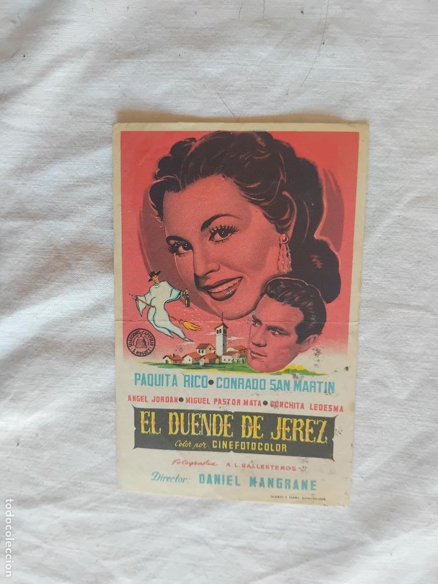 Cine: PROGRAMA DE CINE EL DUENDE DE JEREZ. CINE ACCION CATOLICA.