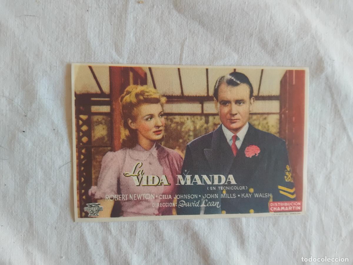 Cine: PROGRAMA DE CINE LA VIDA MANDA. CINE CORDON 1947. - Foto 1