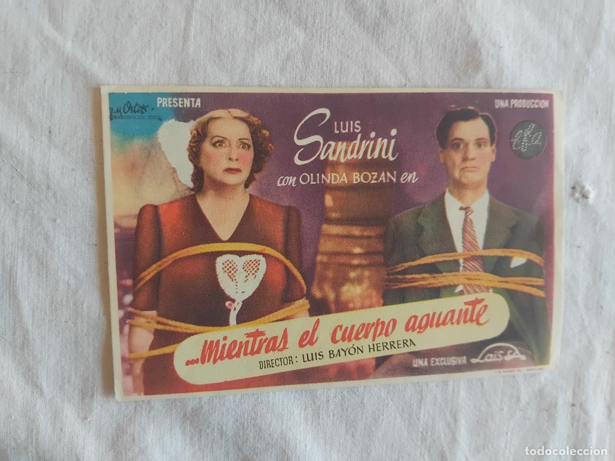 Cine: PROGRAMA DE CINE MIENTRAS EL CUERPO AGUANTE. LUIS SANDRINI.