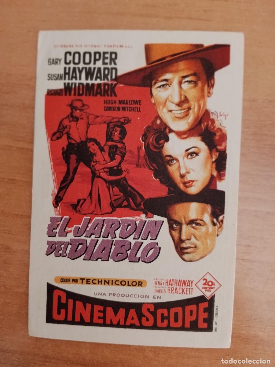  Flyers Publicitaires de films Anciens: ROSA-PROGRAMA DE LA PELICULA---EL JARDIN DEL DIABLO CT