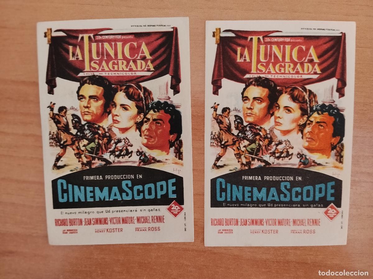 Flyers Publicitaires de films Anciens: ROSA-PROGRAMA DE LA PELICULA---LA TUNICA SAGRADA ct