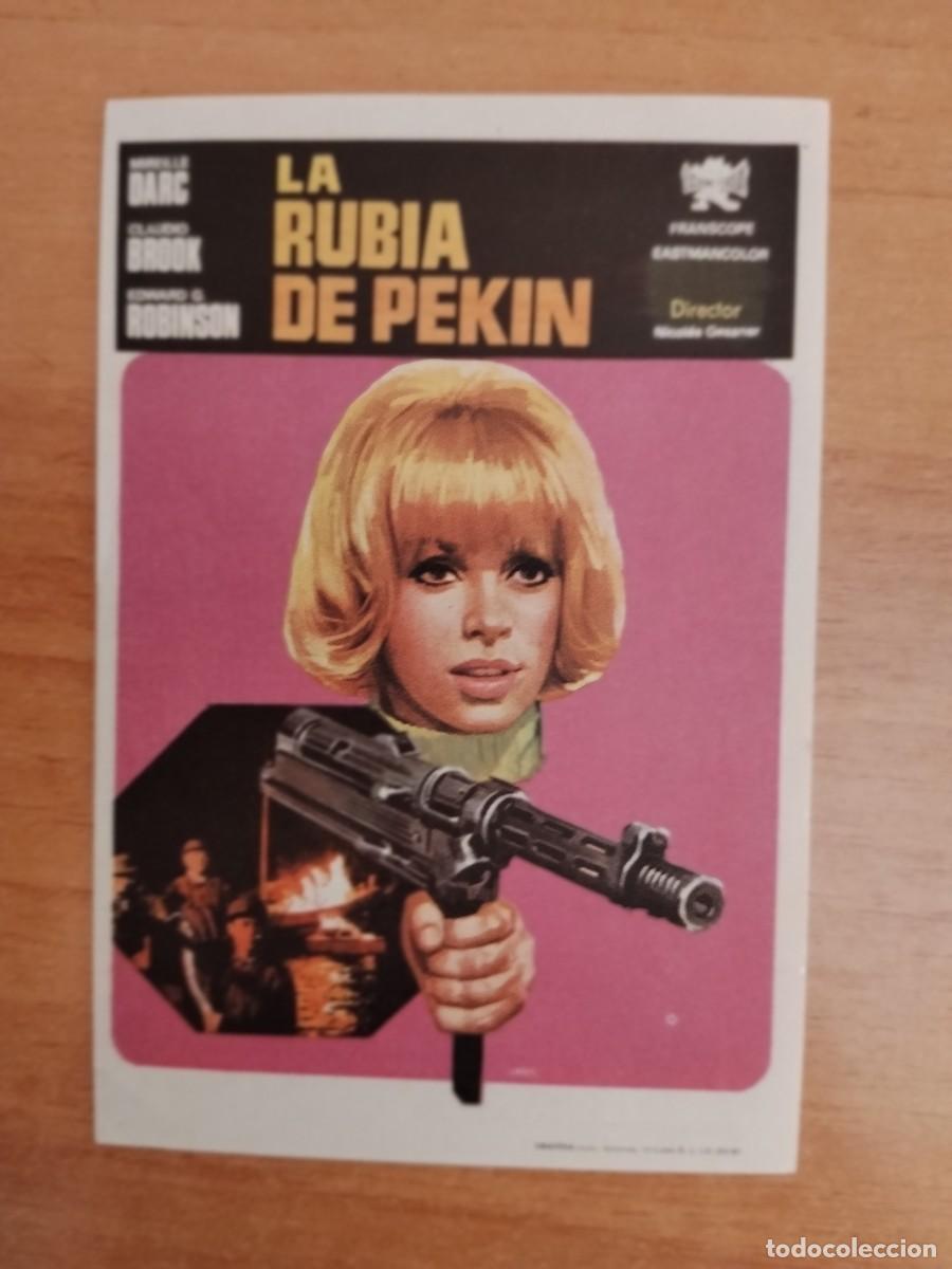  Flyers Publicitaires de films Anciens: ROSA-PROGRAMA DE LA PELICULA---LA RUBIA DE PEKIN