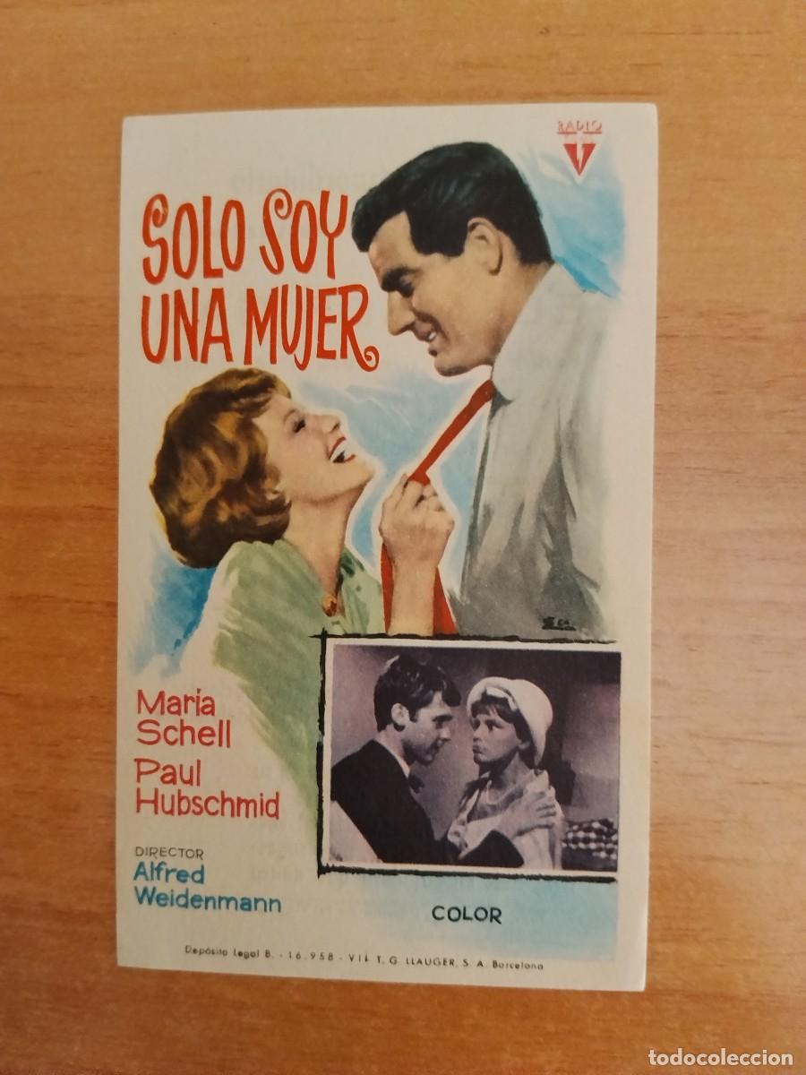 Cine: ROSA-PROGRAMA DE LA PELICULA---SOLO SOY UNA MUJER ct