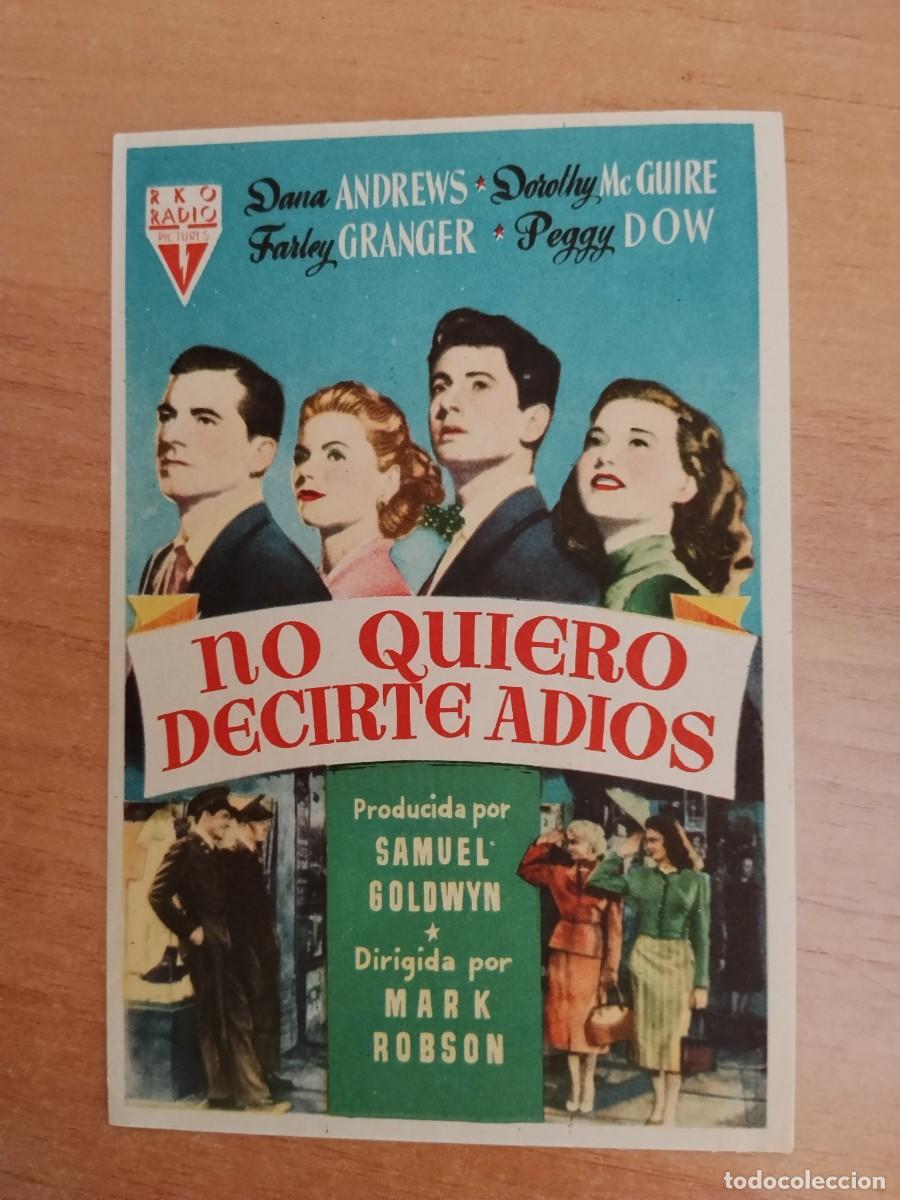 Cine: ROSA-PROGRAMA DE LA PELICULA---NO QUIERO DECIRTE ADIOS - Foto 1